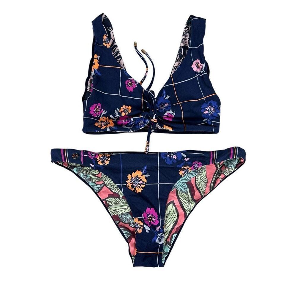 Maaji Reversible Bikini size Blue Large